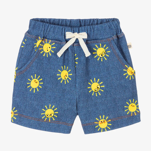 The Bonniemob-Blue Cotton Sunshine Shortie | Childrensalon Outlet