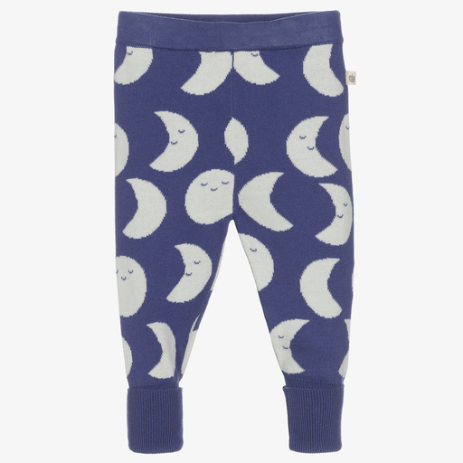 The Bonnie Mob-Blue Knitted Baby Trousers | Childrensalon Outlet