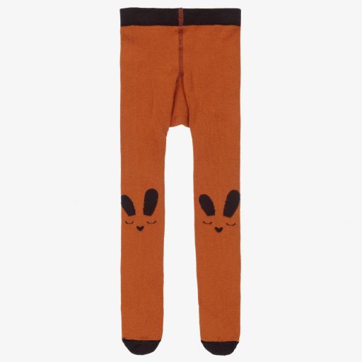 The Bonniemob-Brown Bunny Face Tights | Childrensalon Outlet