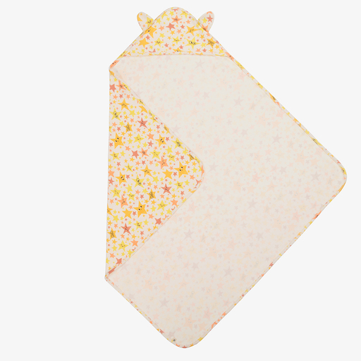 The Bonniemob-Кремовое одеяло с капюшоном (95см) | Childrensalon Outlet