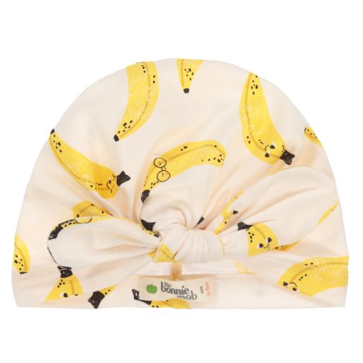 The Bonniemob-Turban ivoire en coton bio | Childrensalon Outlet