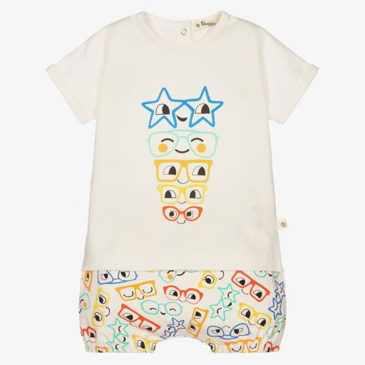 The Bonniemob-Organic Cotton Baby Shorts Set | Childrensalon Outlet