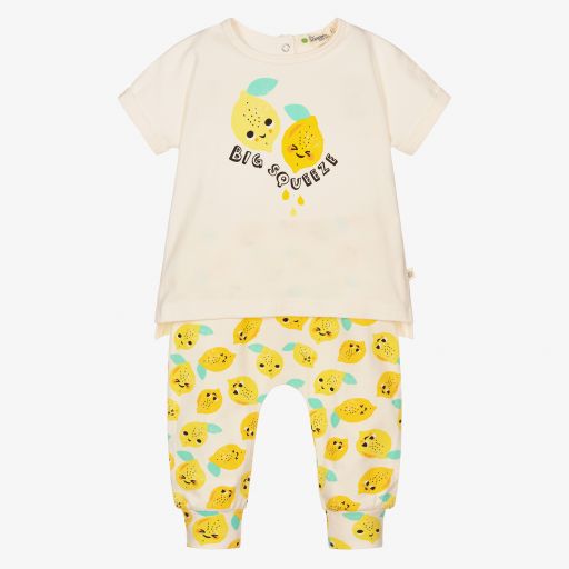 The Bonniemob-Organic Cotton Trouser Set | Childrensalon Outlet