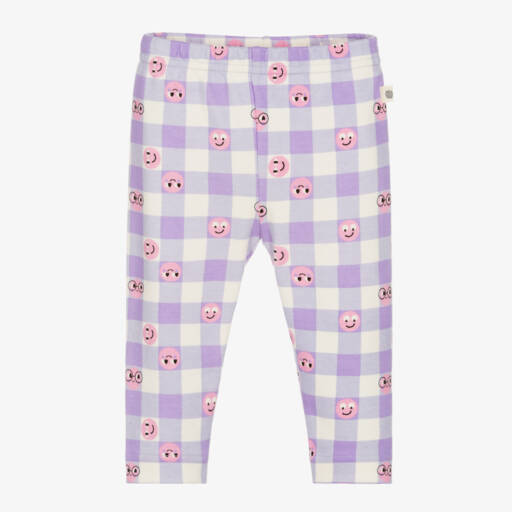 The Bonniemob-ليقنز  قطن جيرسي عضوي لون بنفسجي للمولودات | Childrensalon Outlet