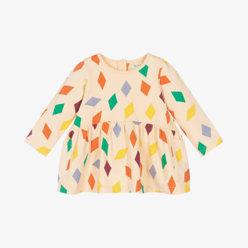 The Bonniemob-Girls Organic Cotton Ivory Dress | Childrensalon Outlet