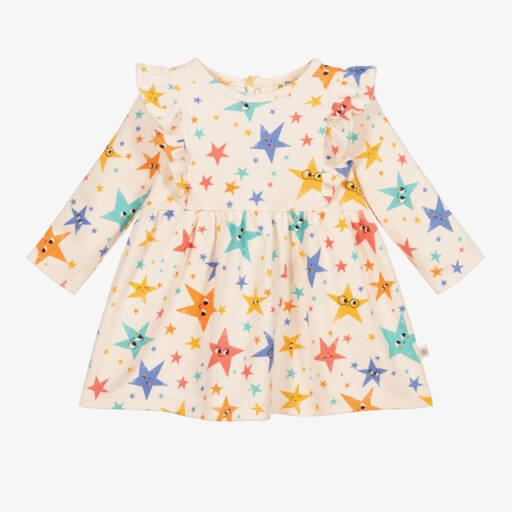 The Bonniemob-Кремовое платье из органического хлопка | Childrensalon Outlet