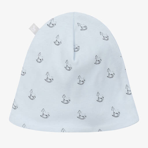The Little Tailor-Blue Cotton Baby Hat | Childrensalon Outlet