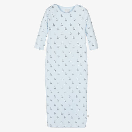 The Little Tailor-Blue Cotton Baby Night Gown | Childrensalon Outlet