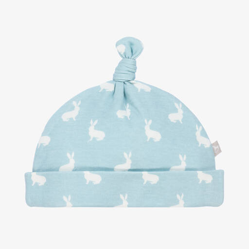 The Little Tailor-Blue & White Cotton Baby Hat | Childrensalon Outlet