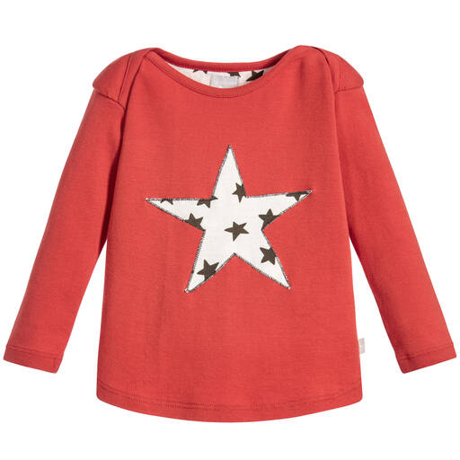 The Little Tailor-Coral Red Cotton T-Shirt | Childrensalon Outlet