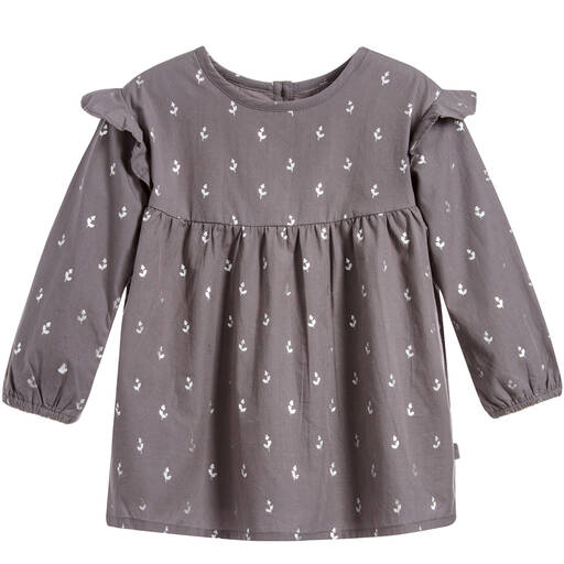 The Little Tailor-Girls Grey Cotton Blouse | Childrensalon Outlet