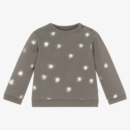 The Little Tailor-Girls Grey Cotton Sweatshirt | Childrensalon Outlet