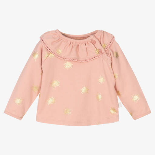 The Little Tailor-Girls Pink Cotton Top | Childrensalon Outlet