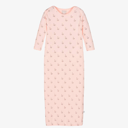 The Little Tailor-Pink Cotton Baby Night Gown | Childrensalon Outlet