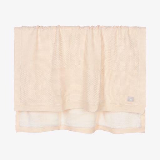 The Little Tailor-Pink Knitted Blanket (80cm) | Childrensalon Outlet