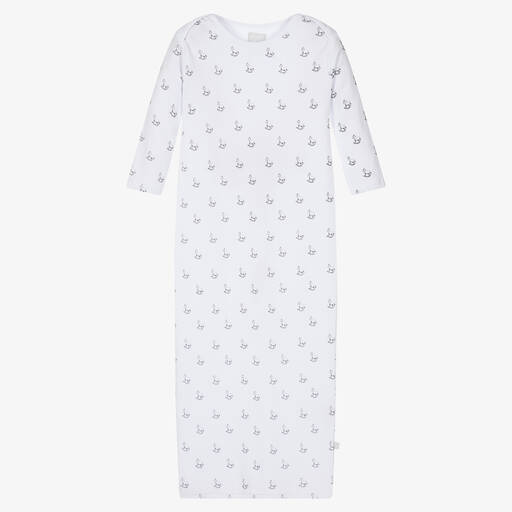 The Little Tailor-White Cotton Baby Night Gown | Childrensalon Outlet