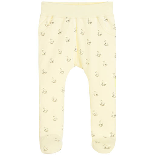 The Little Tailor-بنطلون ليغنغز قطن لون أصفرللأطفال | Childrensalon Outlet