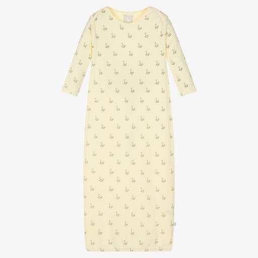 The Little Tailor-Yellow Cotton Baby Night Gown | Childrensalon Outlet