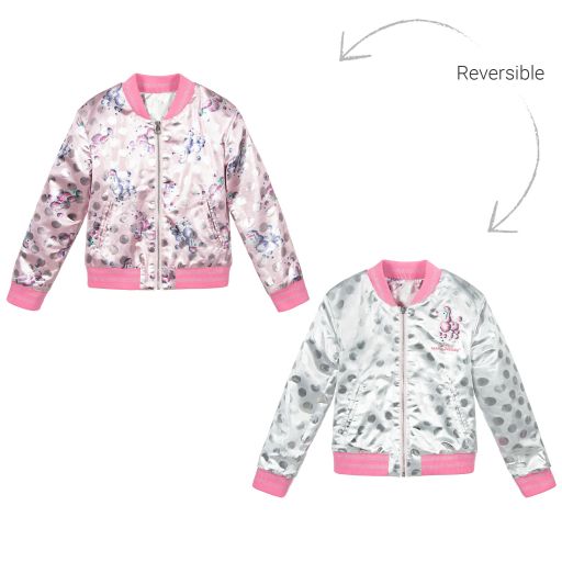 MARC JACOBS-Pink Reversible Jacket  | Childrensalon Outlet