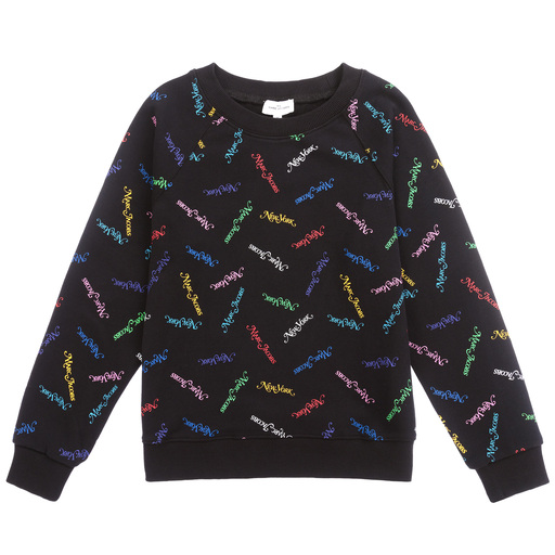 MARC JACOBS-Teen Black Logo Sweatshirt  | Childrensalon Outlet