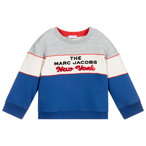 MARC JACOBS-Teen Blue Logo Sweatshirt | Childrensalon Outlet