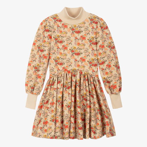 The Middle Daughter-Teen Girls Beige & Red Floral Dress | Childrensalon Outlet