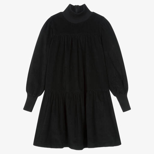 The Middle Daughter-Robe noire en velours côtelé ado | Childrensalon Outlet
