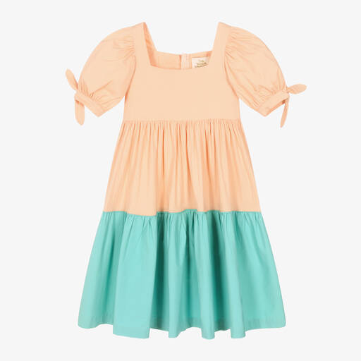 The Middle Daughter-Teen Girls Pink & Blue Cotton Dress | Childrensalon Outlet