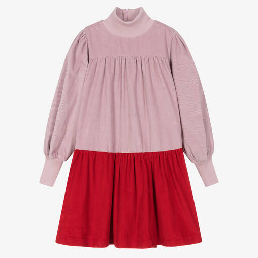 The Middle Daughter-Teen Girls Pink & Red Corduroy Dress | Childrensalon Outlet