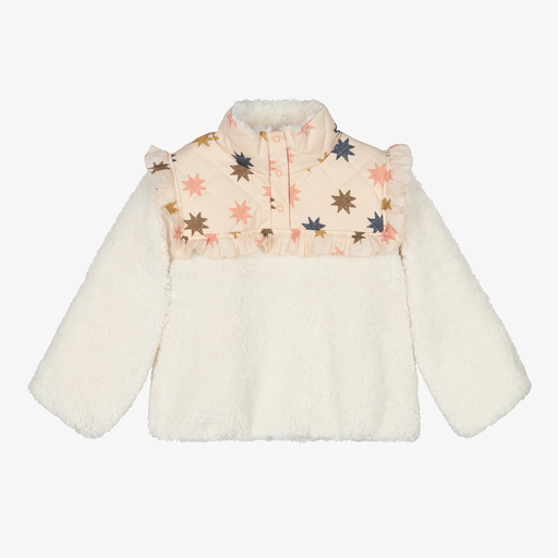 The New Society-Teen Girls Ivory Fleece Top | Childrensalon Outlet