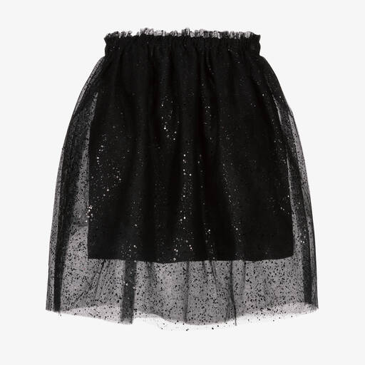 The Tiny Universe-Jupe noire scintillante en tulle Fille | Childrensalon Outlet