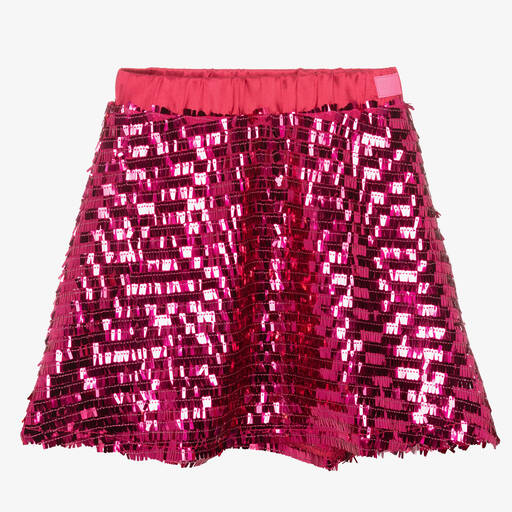 The Tiny Universe-Girls Pink Mirror Sequin Skirt | Childrensalon Outlet