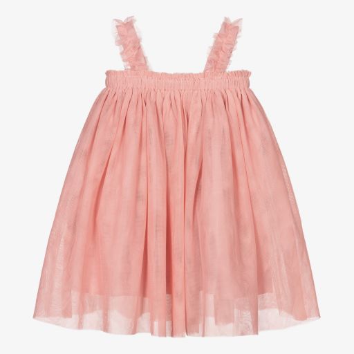 The Tiny Universe-Robe rose en tulle Fille | Childrensalon Outlet