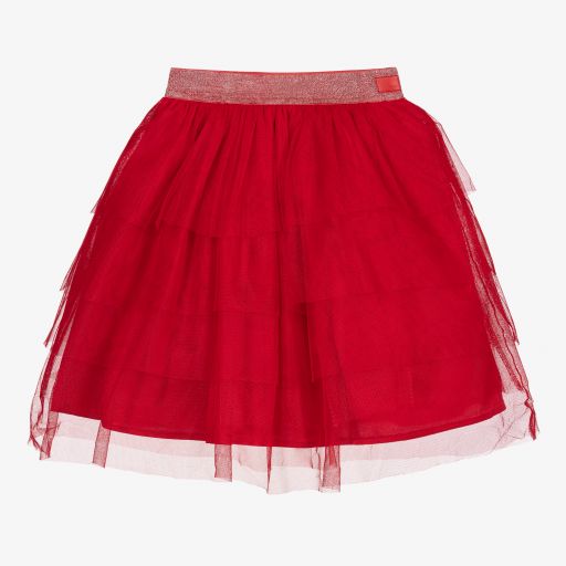 The Tiny Universe-Girls Red Tulle Skirt | Childrensalon Outlet