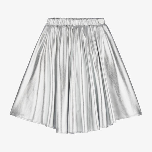 The Tiny Universe-Girls Shimmering Silver Party Skirt | Childrensalon Outlet