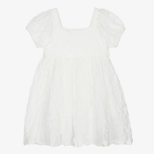 The Tiny Universe-Girls White Crêpe Dress | Childrensalon Outlet