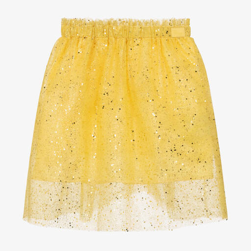 The Tiny Universe-Jupe jaune en tulle pailleté fille | Childrensalon Outlet