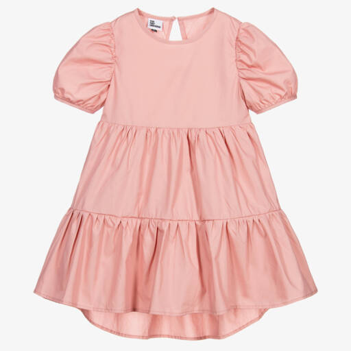 The Tiny Universe-Pink Cotton Poplin Dress | Childrensalon Outlet