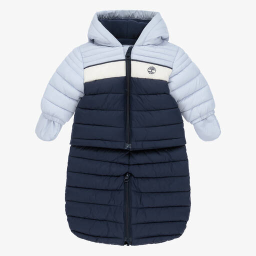 Timberland-أفرول شتوي 2 في 1 لون أزرق وكحلي للمواليد | Childrensalon Outlet