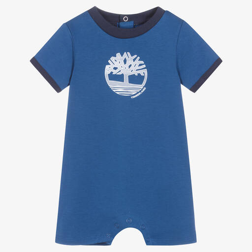 Timberland-Baby Boys Blue Logo Shortie | Childrensalon Outlet