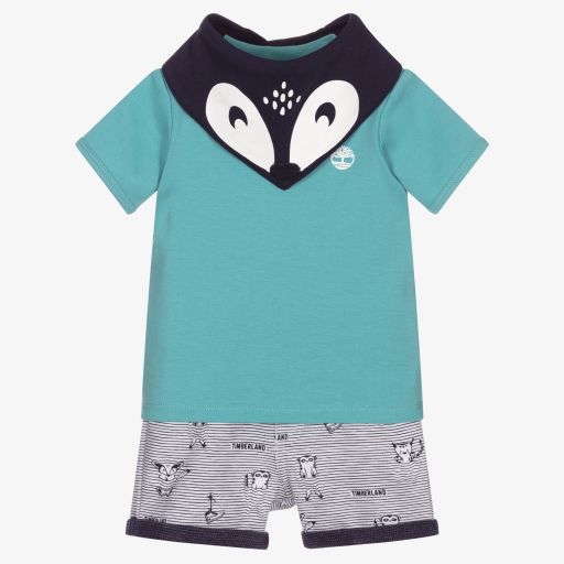 Timberland-Baby Boys Blue Outfit Gift Set | Childrensalon Outlet