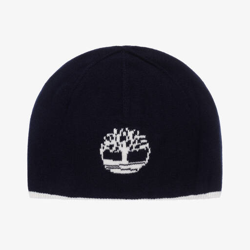 Timberland-Baby Boys Navy Blue Beanie Hat | Childrensalon Outlet