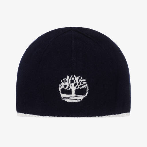 Timberland-Navyblaue Beanie für Babys (J) | Childrensalon Outlet