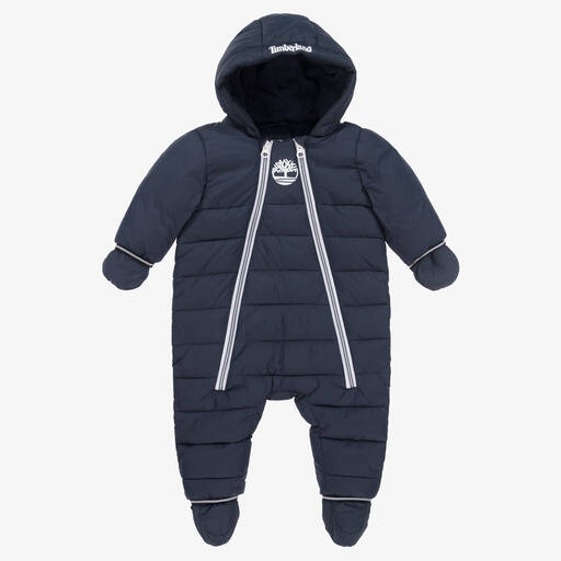 Timberland-Navyblauer gesteppter Schneeanzug | Childrensalon Outlet