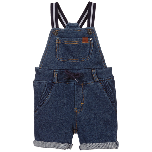 Timberland-Blue Dungaree Shorts | Childrensalon Outlet