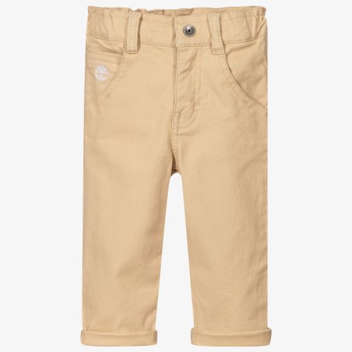 Timberland-Beige Baumwoll-Chinohose (J) | Childrensalon Outlet