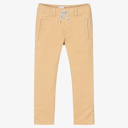 Timberland-Бежевые брюки из саржи для мальчиков | Childrensalon Outlet