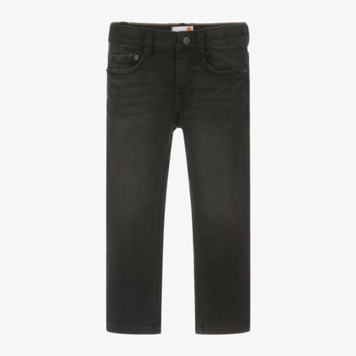 Timberland-Boys Black Stretch Denim Trousers | Childrensalon Outlet