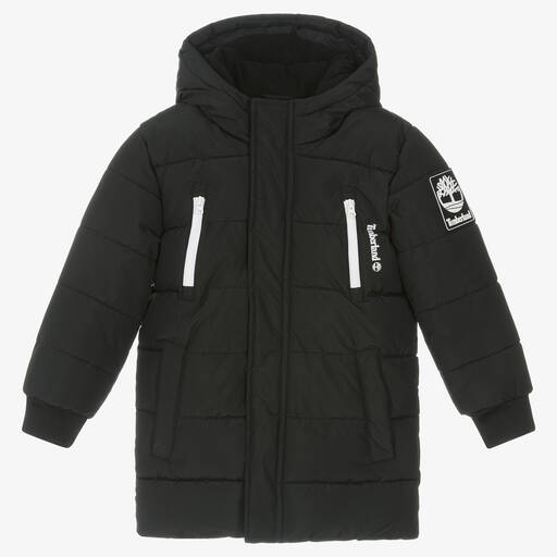 Timberland-Steppmantel wasserabweisend Schwarz | Childrensalon Outlet