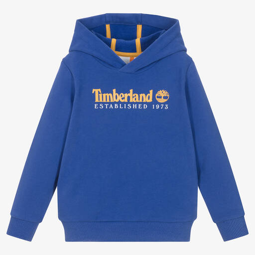 Timberland-Синяя хлопковая худи для мальчиков | Childrensalon Outlet